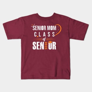 Senior Mom Class Of 2021 Graduation Graduated Daughter Kids T-Shirt